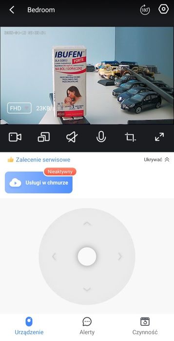 Kamera obrotowa wifi niania elektroniczna