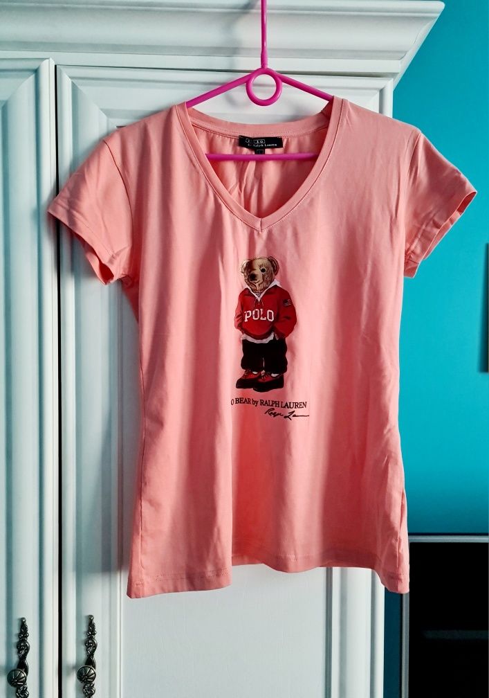 T-shirt damski z bawełny Ralph Lauren S/M