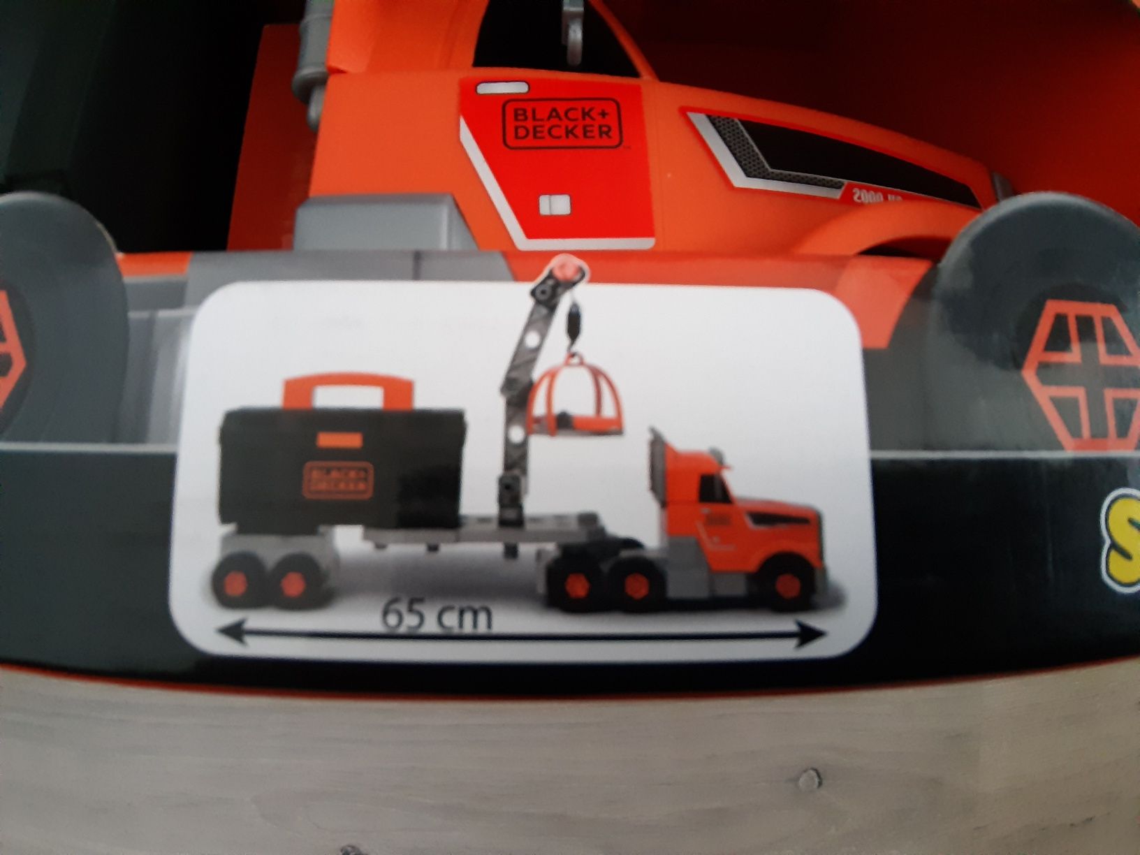 Smoby Black & Decker ciężarówka narzędzia dźwig 3w1 nowe
