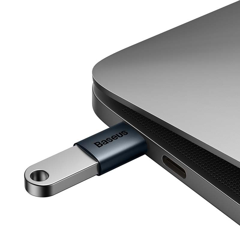 Adapter Usb-C Do Usb-A Baseus Ingenuity, Otg (Niebieski)