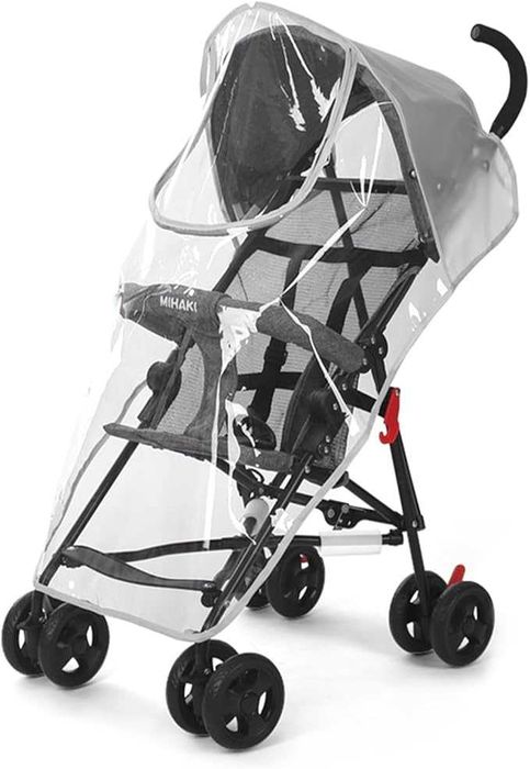 Uniwersalny pokrowiec przeciwdeszczowy na wózek szara