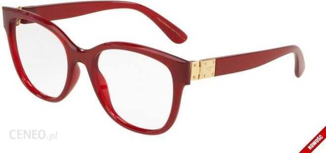 DOLCE gabbana dg 5040 54 czerwone okulary korekcyjne oprawy