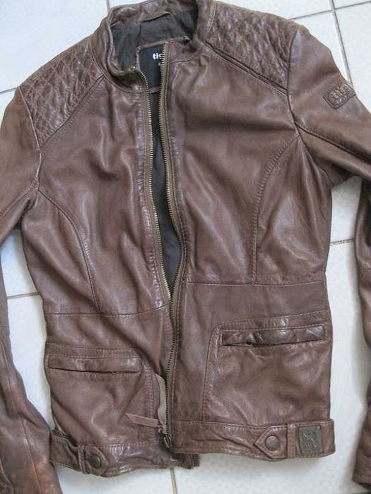 JAK nowa TIGHA kurtka SKÓRA S katana BLUZA jedyna BRĄZOWA levis DIESEL