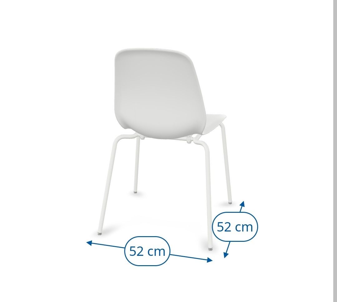 Krzesło białe ikea Lidas