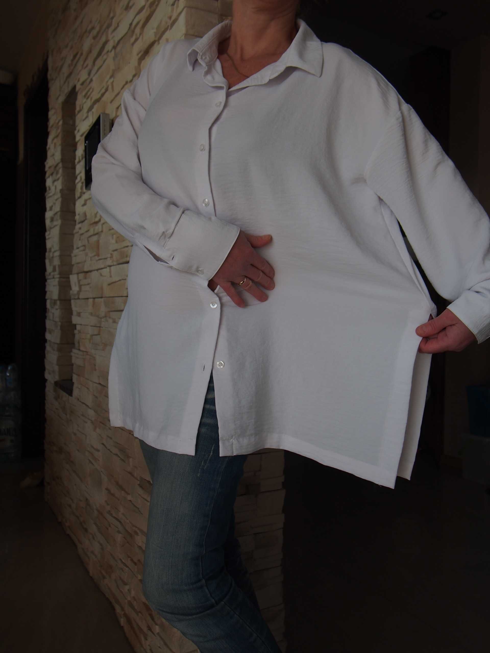 Koszula biała 3-4XL damska