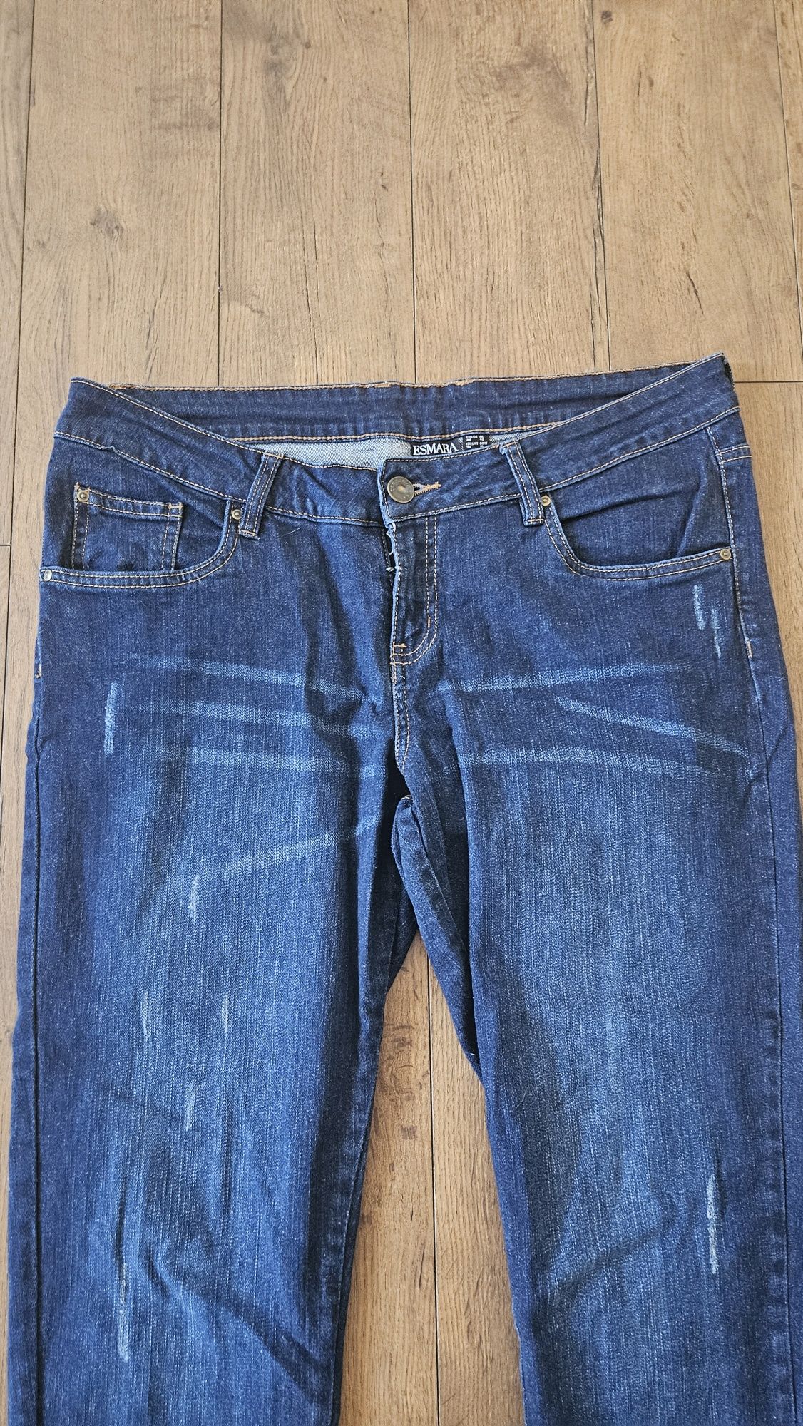 Spodnie jeans klasyczne granatowe rurki