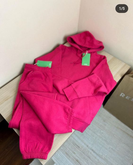 Женский розовый костюм на флисе