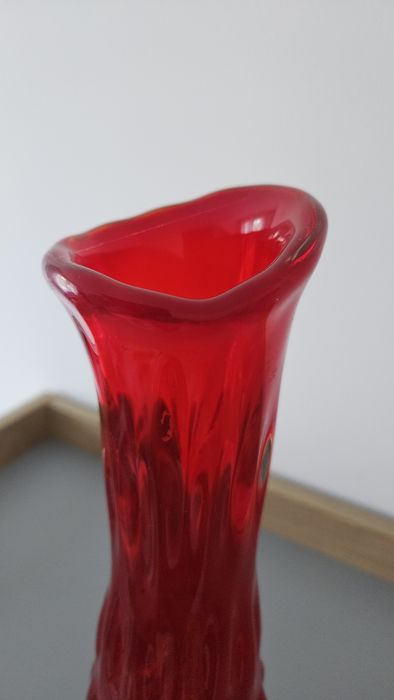 Wazon PRL szkło kolorowe