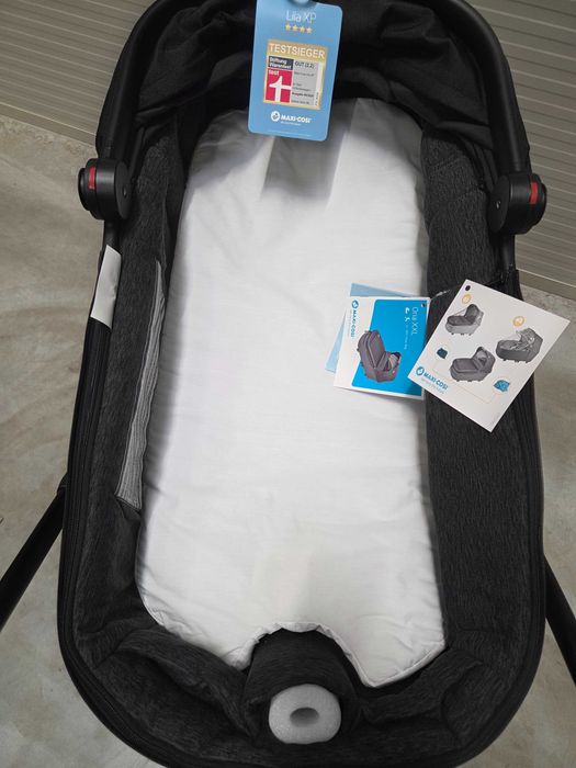 Wózek głęboki Maxi Cosi Lila XP , czarny + akcesoria. NOWY !