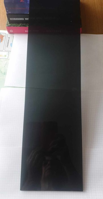 Szyby czarne 28 sztuk szyby nowe 49 x 14 x 0,6 cm