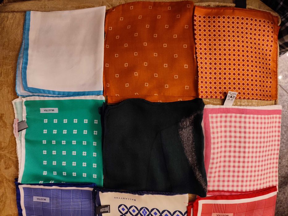 Lenços de lapela  bolso - oficina mustra