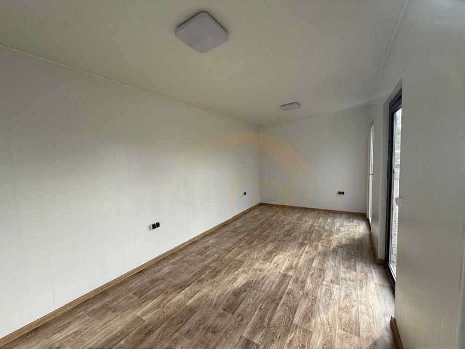 Nowoczesny Kontener Biurowo - Usługowy 6x3m Grafit + Orzech | OD RĘKI!