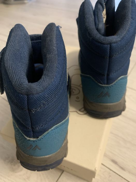 Niebieskie zimowe buty martens r 24