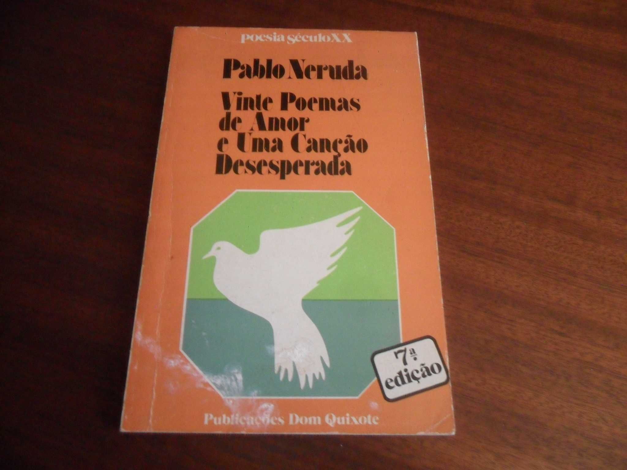 "Vinte Poemas de Amor e Uma Canção Desesperada" de Pablo Neruda