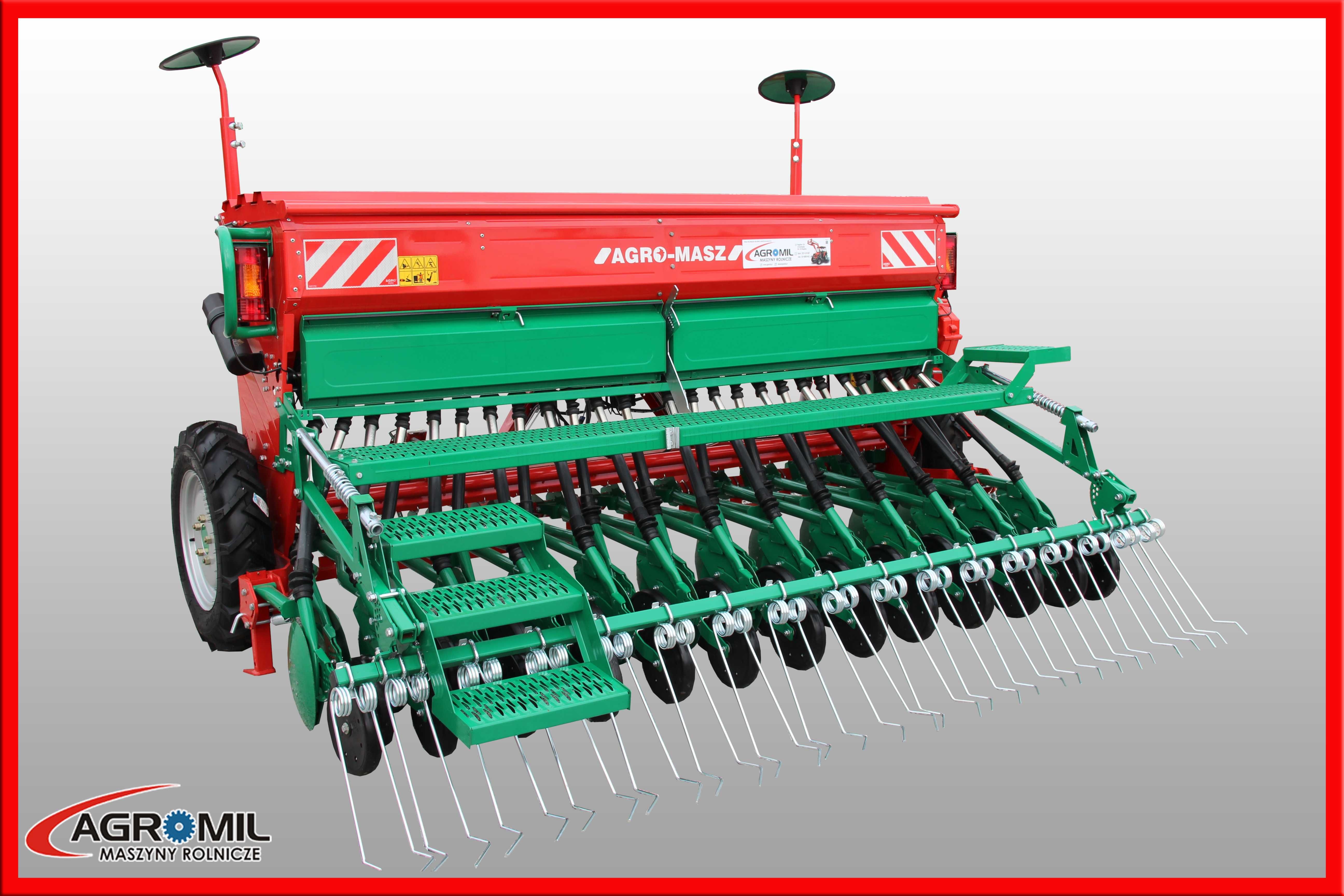 Siewnik zbożowy do zboża Agro-Masz 2,5; 2,7; 3,0 m talerzowy