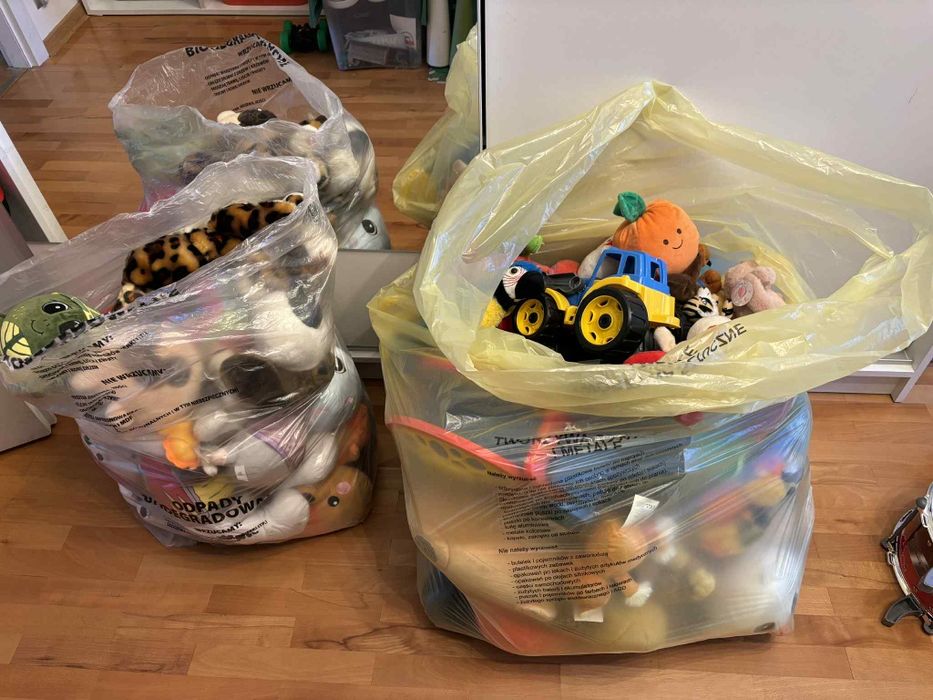 Worek zabawek nowe i używane