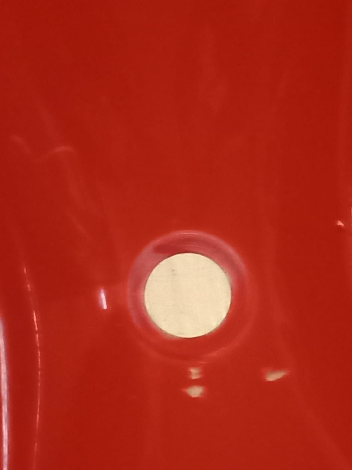 Lavatorio wc vermelho