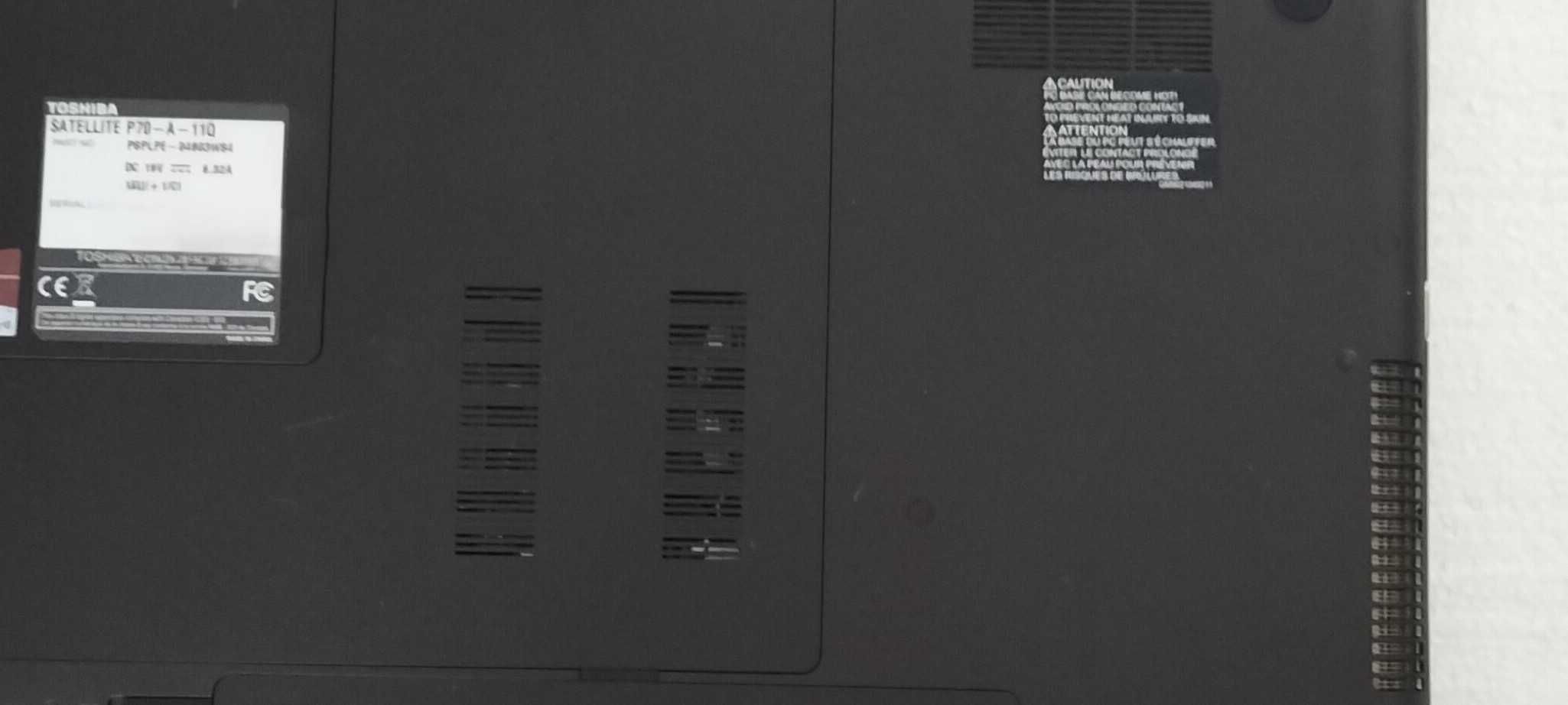 Portátil Toshiba Qosmio P70 • i7 • 17,3’’ Full HD • Gráfica 2GB