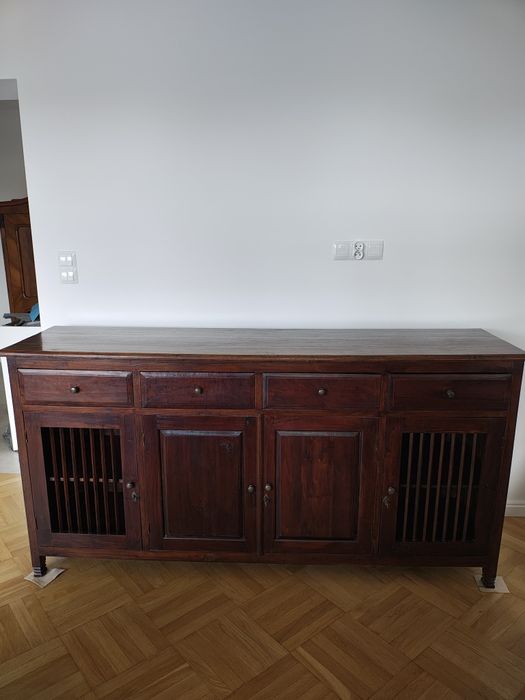 Komoda duża meble kolonialne drewniana vintage piękna zadbana