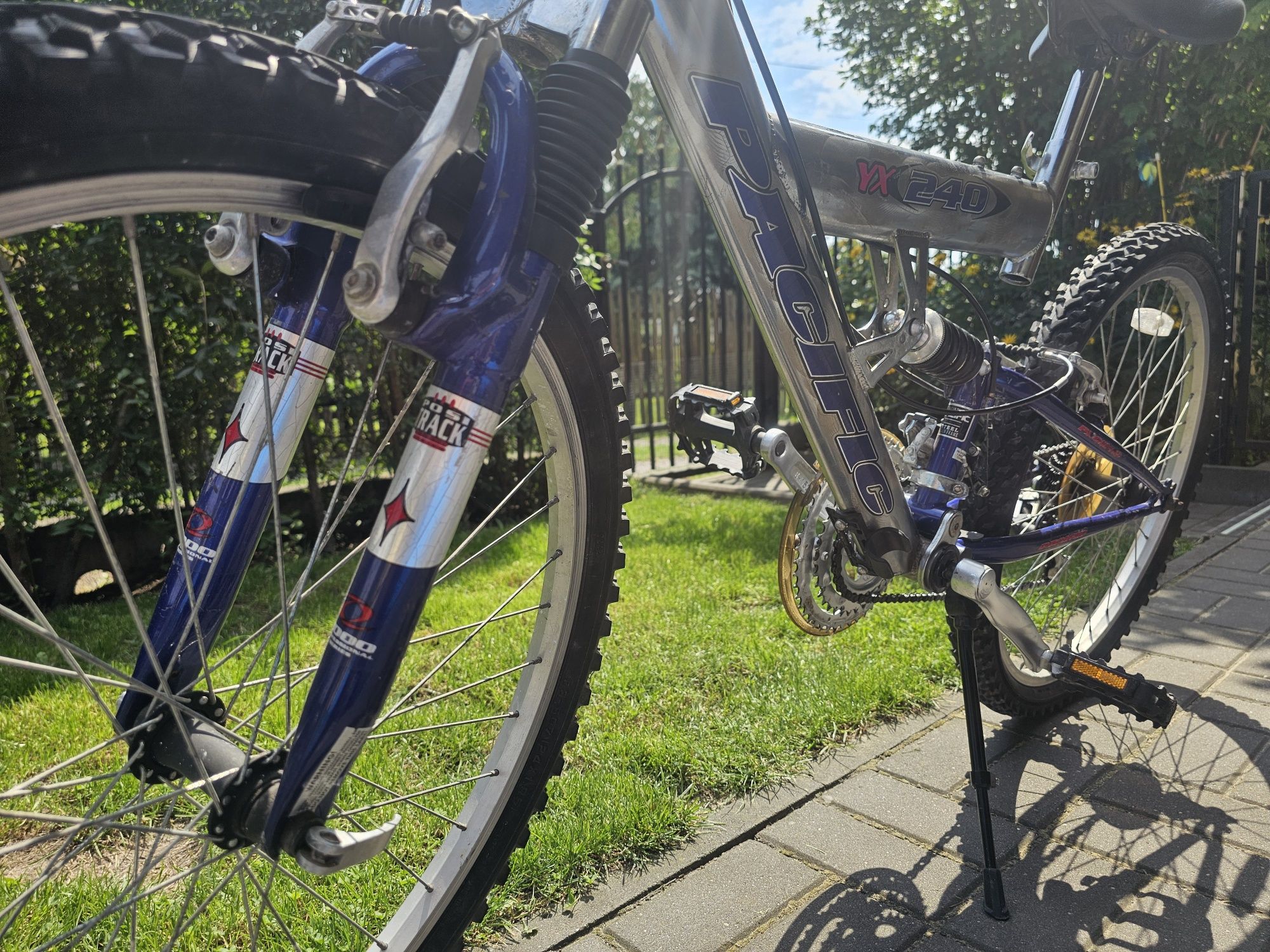Rower górski MTB, koła 24, amortyzacja przód, tył