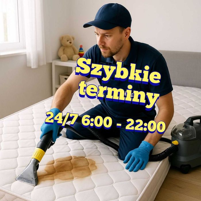 Pranie
Kanapy • Materace • Wykładziny
Dywany • Tapicerka samochodowa