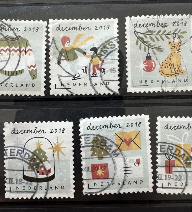 Selos de Natal Holanda 2018 - Serie Completa