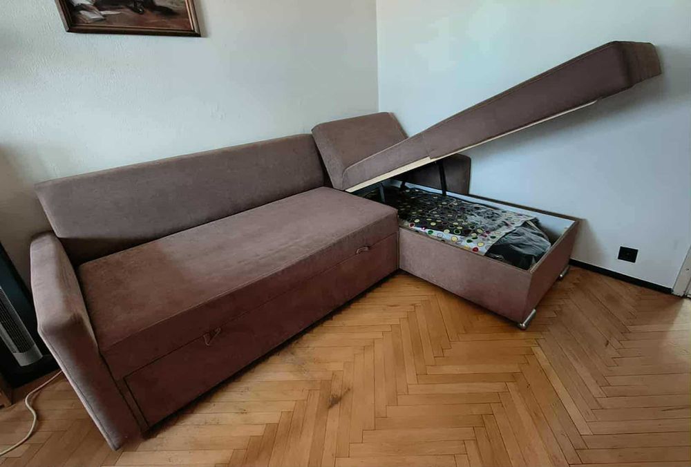 Narożnik z funkcją spania