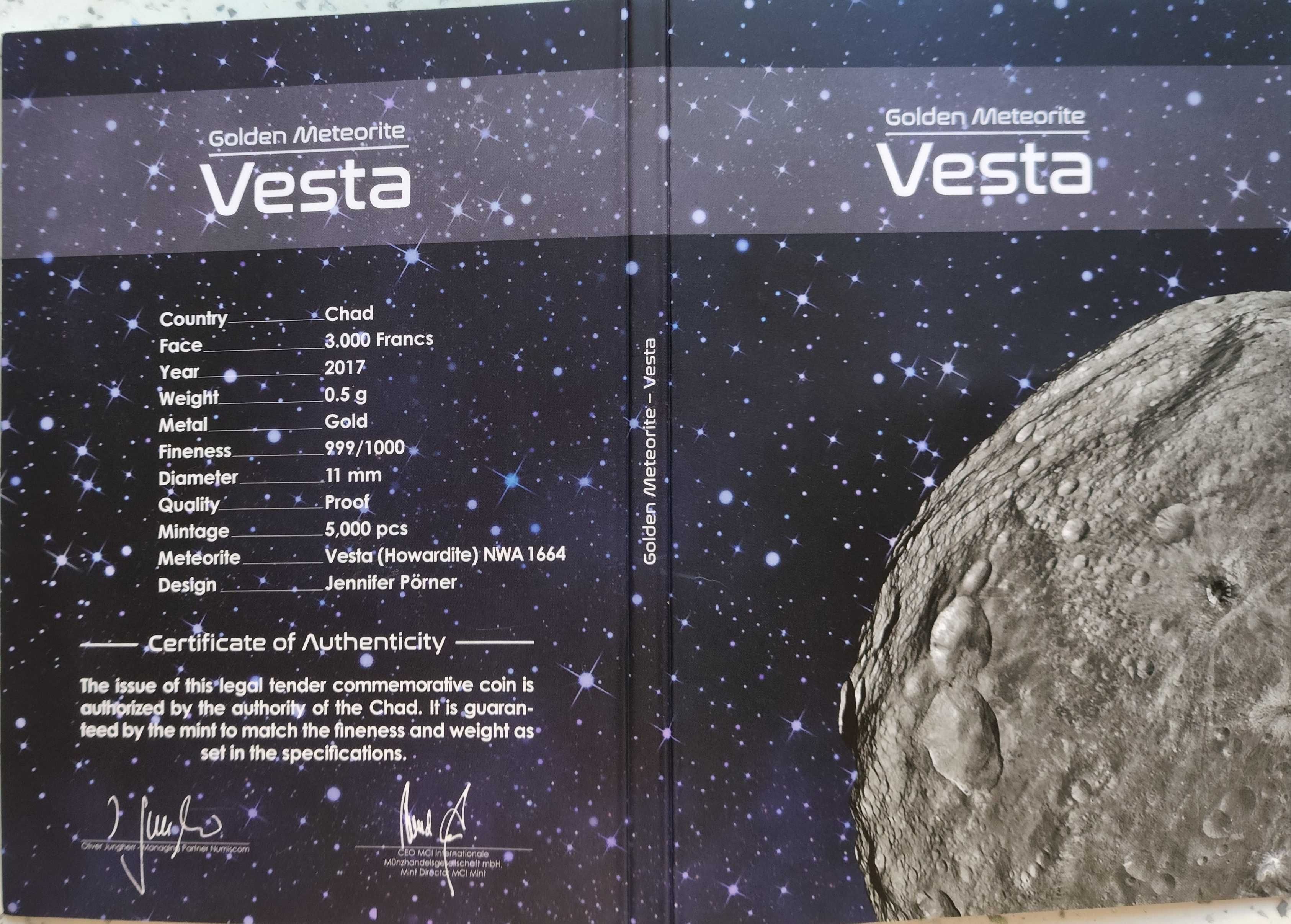 Najmniejsze... 2017 - Meteoryt Vesta