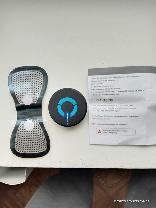 Масажер бабочка. Імпульсний масажер міостимулятор.