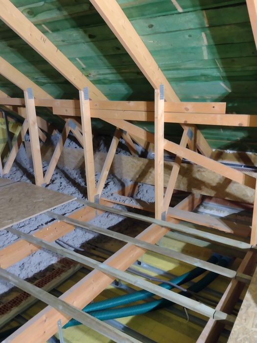 Wełna Celuloza λ 0,037 - 30 cm ocieplenie stropu poddasza wiązary