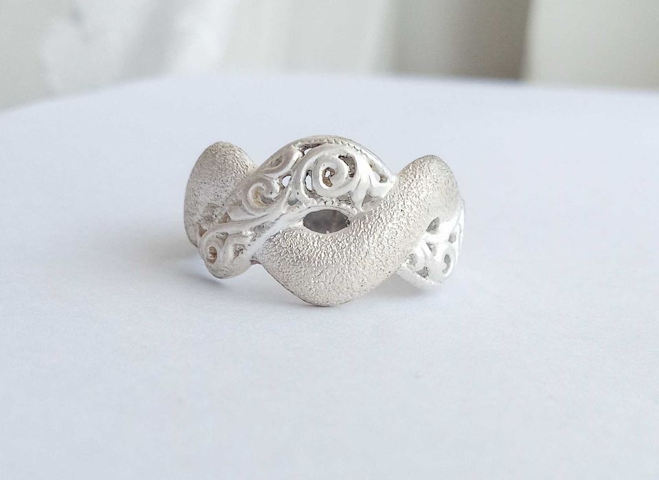 Перстень кольцо ажурне. Розмір 19. Срібло 925 проба. Вінтаж