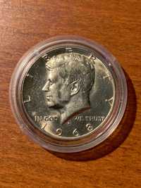 moneta srebrna half dolar - John F. Kennedy