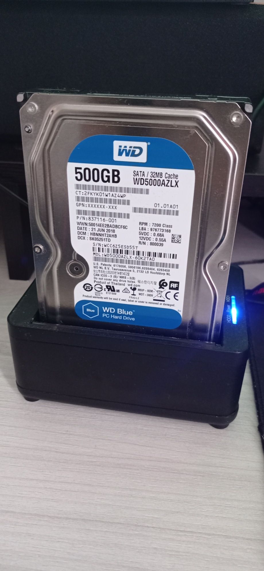 Жорсткий диск Western Digital WD5000AZLX на 500 GB  (є тест)