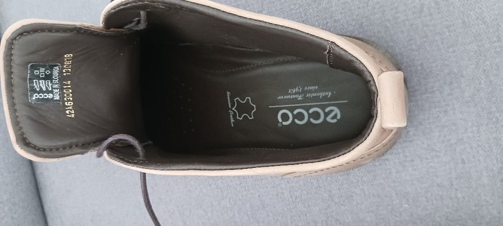 Ecco Biarritz półbuty męskie skórzane rozm 42