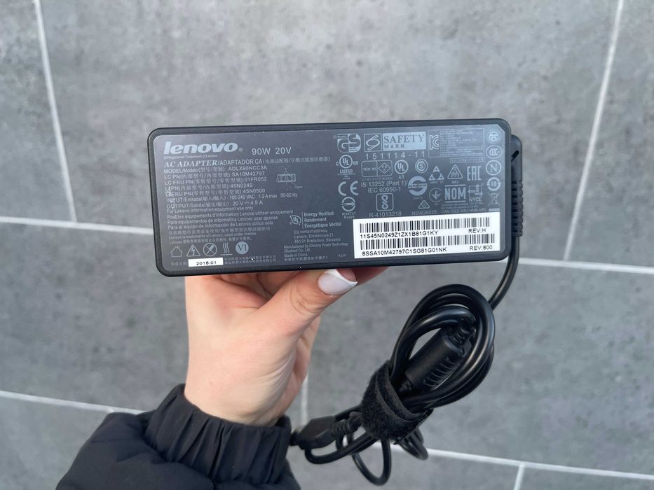 Оригінальний блок живлення Lenovo 90W/100-240V/20V/4.5A