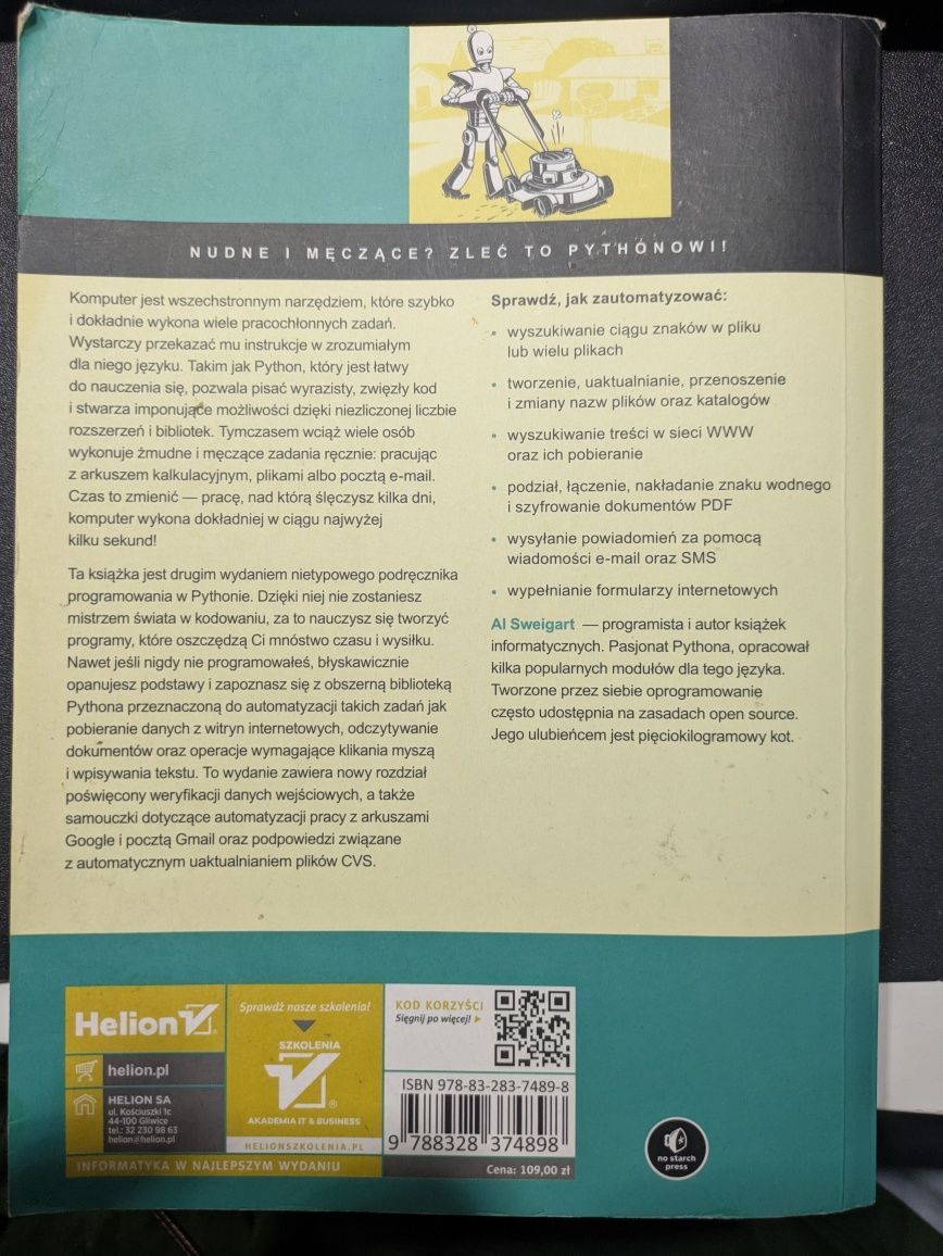 Automatyzacja nudnych zadań z Pythonem