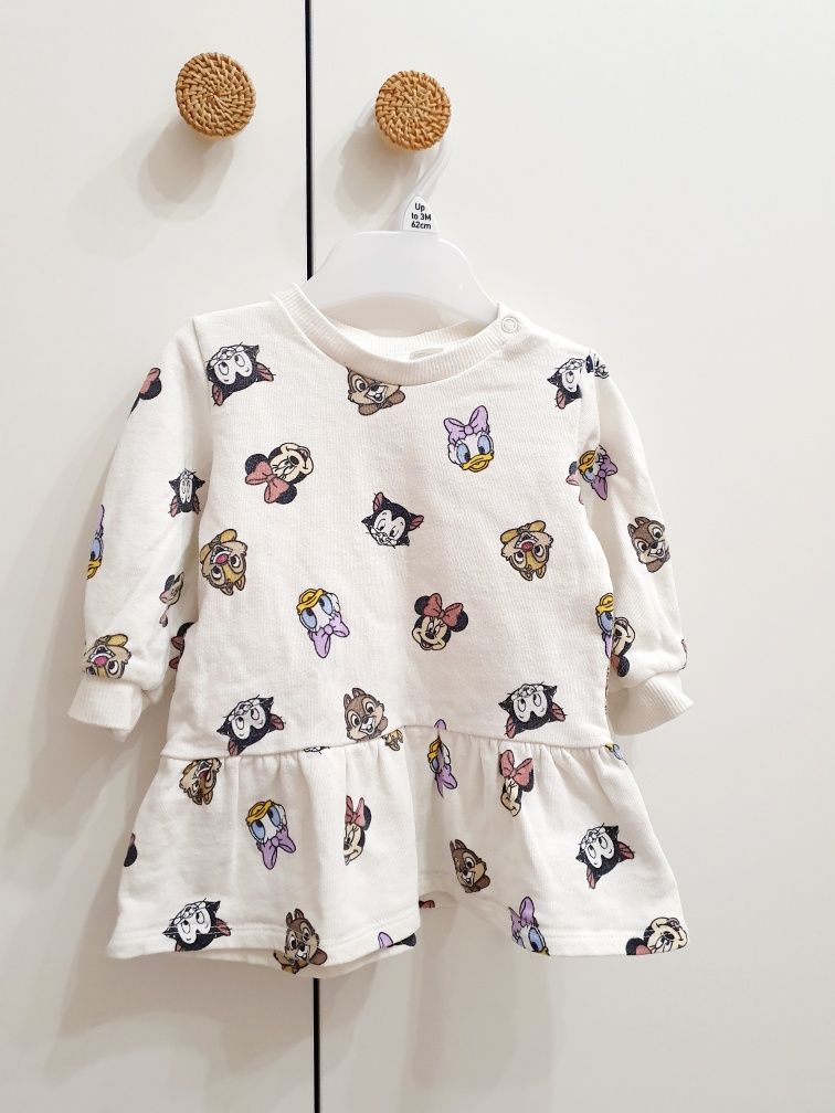 Sukienka dresowa Minnie H&M daisy 68