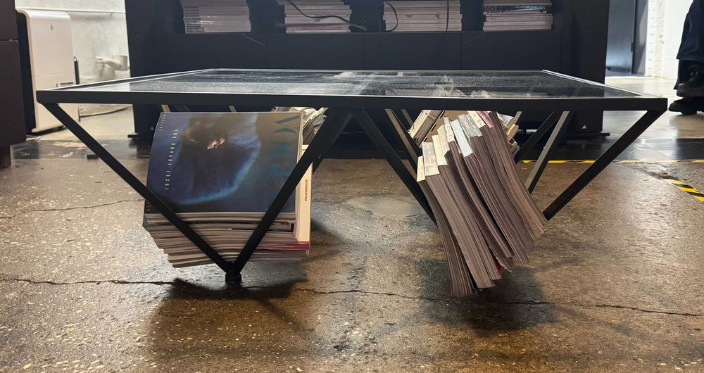 Mesa de centro de vidro