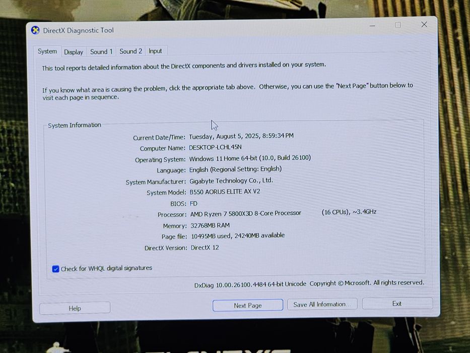 Gaming PC RTX 4070 SUPER + Ryzen 7 5800X3D + 32GB RAM + 2 Monitors