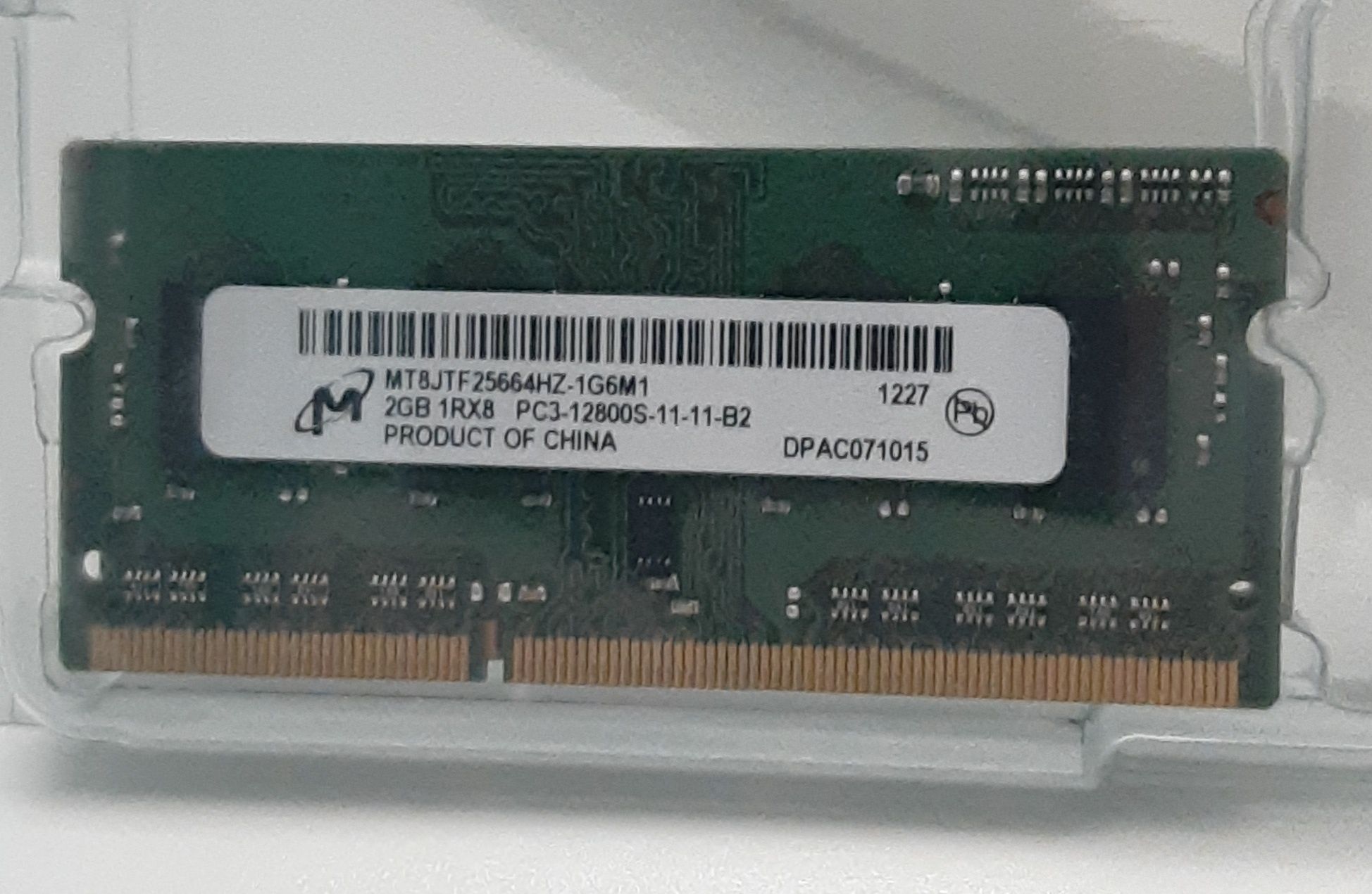 Оперативна пам'ять DDR3 4GB 1600MHz  SODIMM