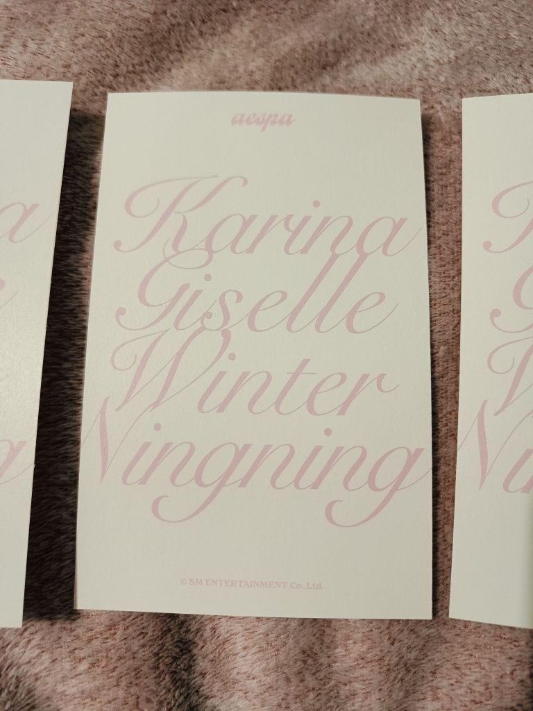 Zestaw set pocztówki Karina Aespa Seasons greetings 2022 kpop