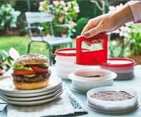 Formas e Prensa para hambúrgueres tupperware