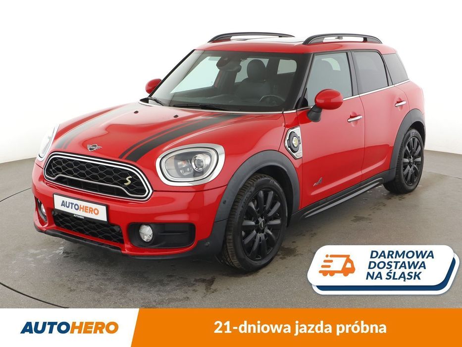 MINI Countryman Cooper S ALL4 PHEV Chili Panorama Navi ACC HUD Grzana Skóra Kamera LED