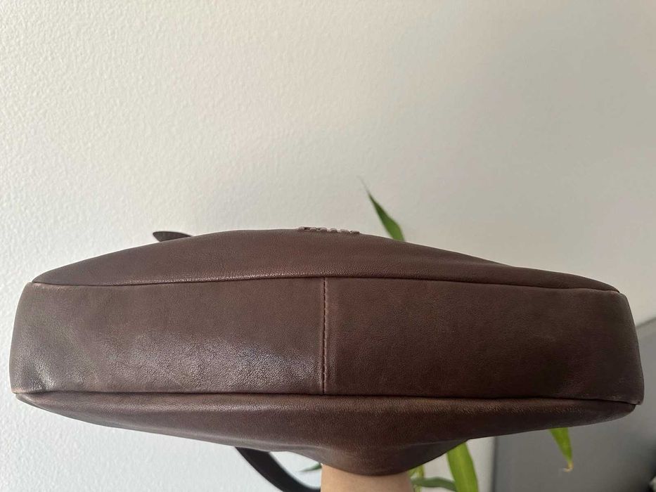 Bolsa Miu Miu Aventure em pele napa, qx castanho