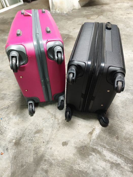 Blusão moto  em couro + 2 malas viagem