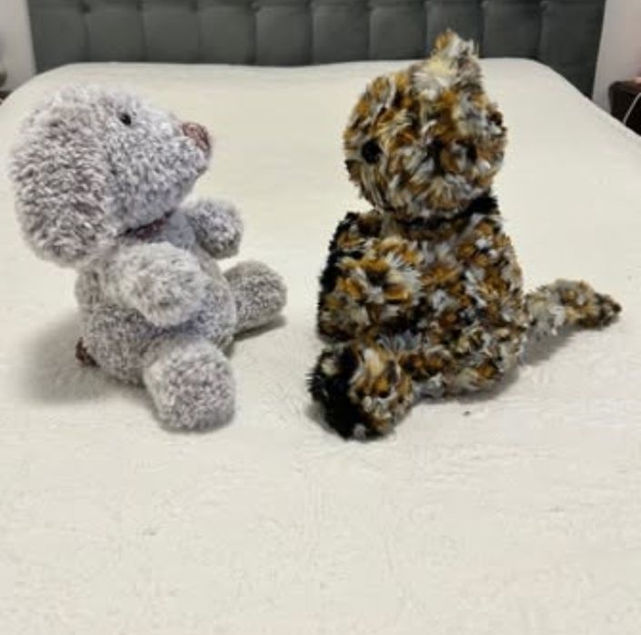 Novos brinquedos de pelúcia de crochê para cães e gatos