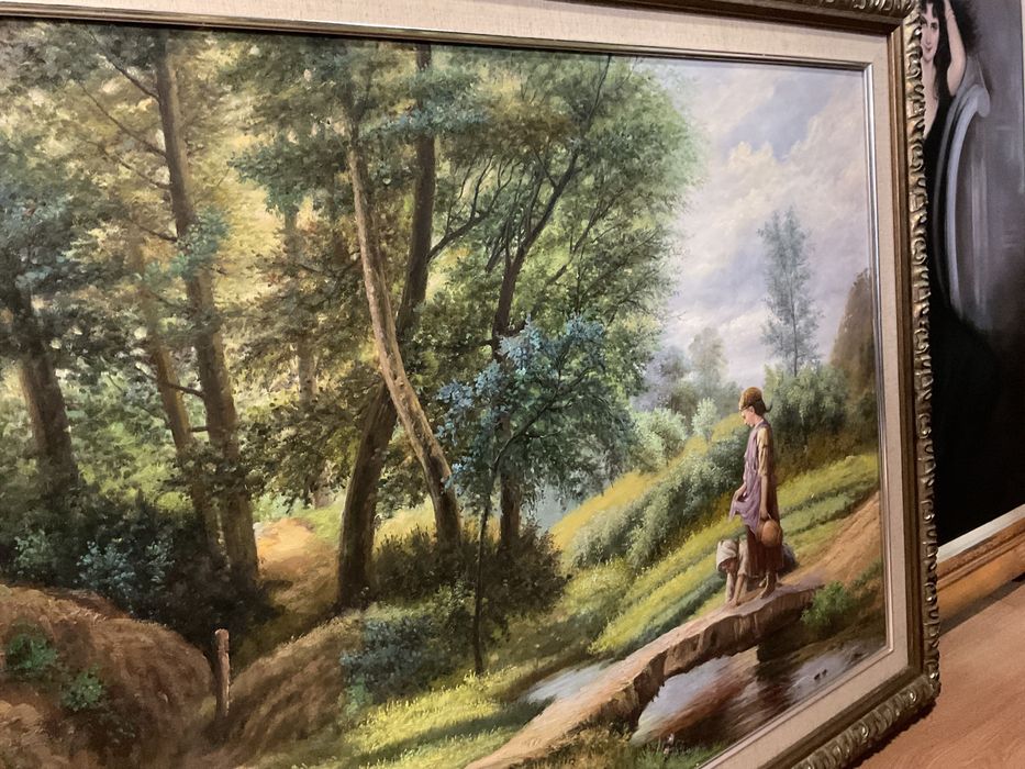 Quadro tela a oleo 125x95 cm