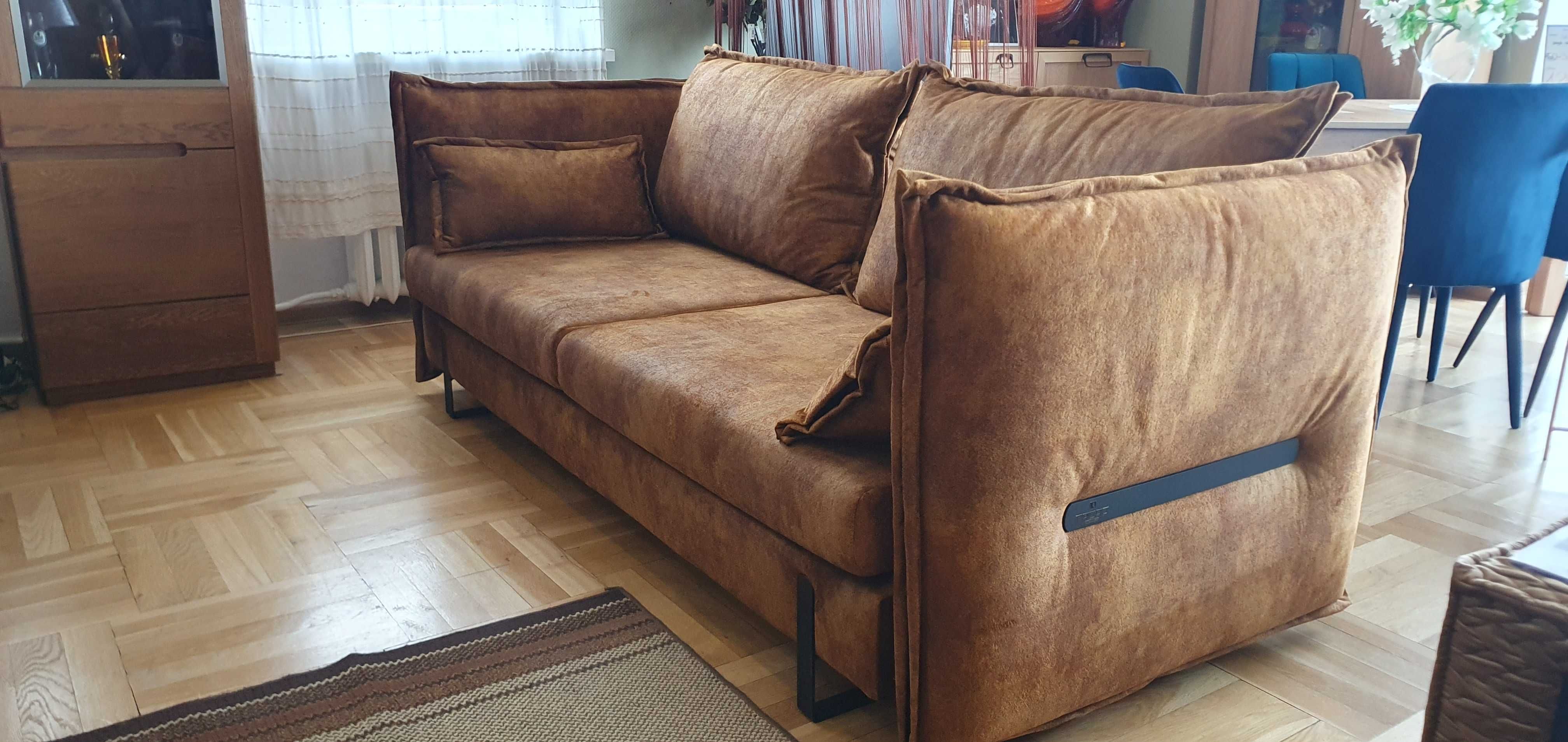 Piękna duża sofa ze spaniem 160 cm KENZO