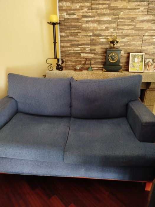 Conjunto sofá e poltron