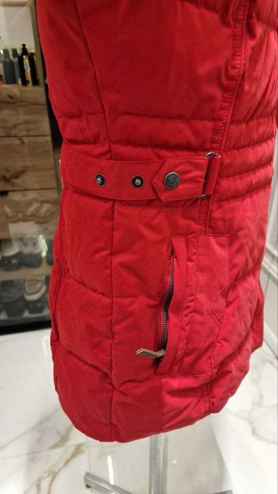 Теплая женская удлененная термо куртка парка аляска KILLTEC немецкая